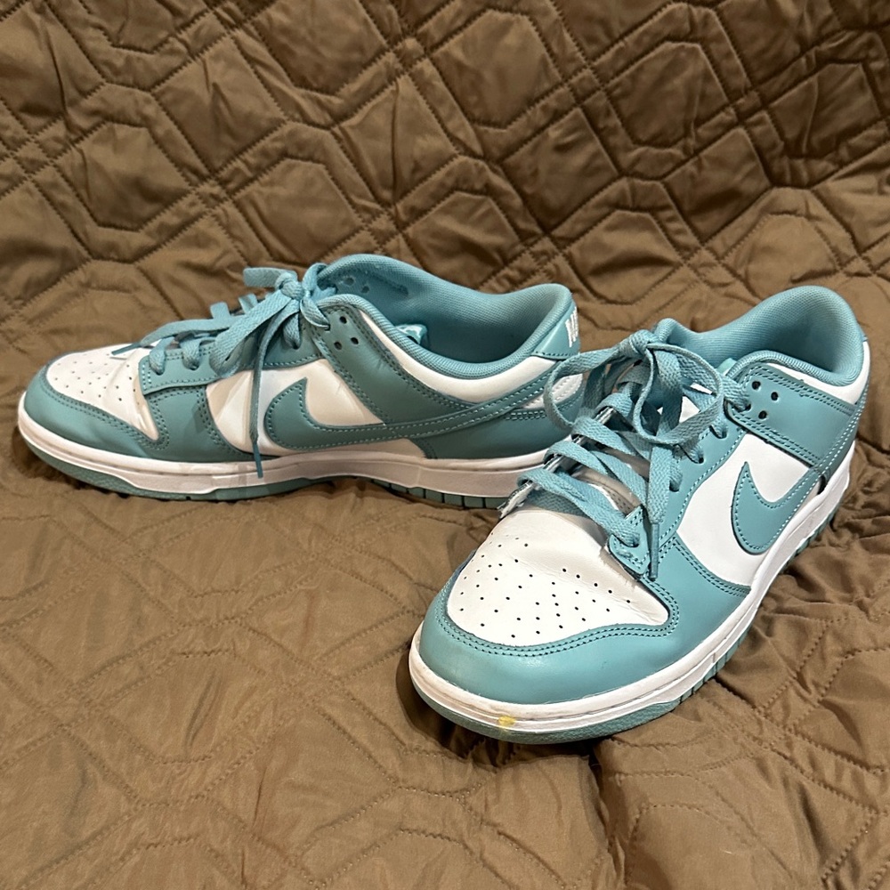 Nike men’s Low-Top Sneakers in Aqua & White